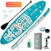 FunWater Free Shipping Dropshipping US CA EU Stock SUP Stand Up Paddle Board 10'6"x33''x6'' Inflatable Paddleboard Soft Top Surfboard with ISUP Access