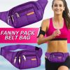 Sport Runner Waist Bum Bag Running Jogging Travel Chest Pouch Zip Fanny Pack New