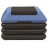 16in Square Aerobic Step Platform with 4 Risers Adjustable Exercise Fitness Workout Stepper,Blue and Green