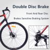 21 Speed Hybrid bike Disc Brake 700C Road Bike For men women's City Bicycle