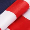 3x5 FT 210D Polyester American Flag;  Embroidered Stars;  Sewn Stripes;  Brass Grommets US Flag Outdoor USA Flags