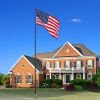 25 ft Al Flag Pole w/ US Flag and Ball