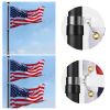 25 ft Al Flag Pole w/ US Flag and Ball