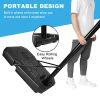 Portable Basketball Hoop Backboard System Stand Height Adjustable 6.6ft - 10ft with 44 Inch Backboard and Wheels for Adults Teens Outdoor Indoor Baske