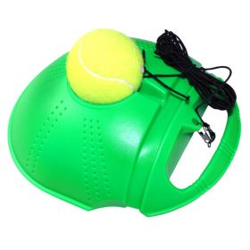 Senior Single Tennis Training Base And Tennis Ball Seat (Option: Green 2pcs)