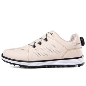 Professional Spikeless Golf Shoes Men Women Golf Sneakers Golfers Wears Outdoor Anti Slip Walking Shoes Ladies Athletic Sneakers (Color: Xing, size: 47)