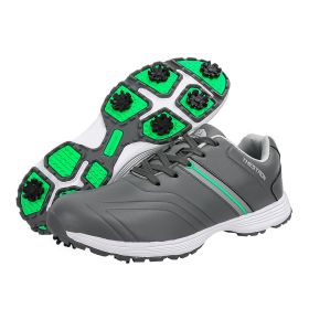 Waterproof Golf Shoes Men Luxury Golf Sneakers for Men Anti Slip Golfers Wears Outdoor Comfortable Walking Sneakers Male (Color: Hui, size: 10)