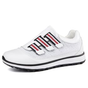 New Golf Shoes Men Luxury Golf Sneakers for Men Big Size 37-47 Outdoor Comfortable Walking Shoes Ladies Athletic Footwears (Color: Bai, size: 46)