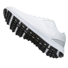 Waterproof Golf Shoes Men Professional Spikes Golf Sneakers Outdoor Comfortable Walking Shoes Anti Slip Walking Sneakers (Color: BaiHui, size: 8)