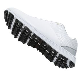 Waterproof Golf Shoes Men Professional Spikes Golf Sneakers Outdoor Comfortable Walking Shoes Anti Slip Walking Sneakers (Color: BaiHui, size: 11.5)