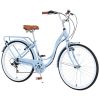 7 Speed, Steel Frame, Multiple Colors 26 Inch Ladies bicycle