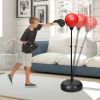 Both Adults And Kids Hand-Eye Coordination Ability Adjustable Height Boxing Punching Bag Stand Set