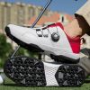 Professional Golf Shoes Spikeless Men Luxury Golf Sneakers Outdoor Comfortable Walking Shoes Anti Slip Athletic Sneakers